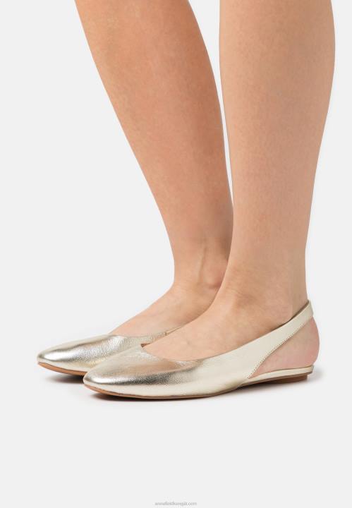 naiset nahkainen slingback balettipumput kultaa Anna Field V2HT2182