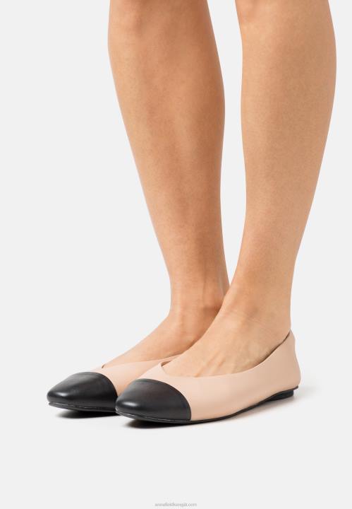 naiset nahkaiset balettipumput beige Anna Field V2HT2116