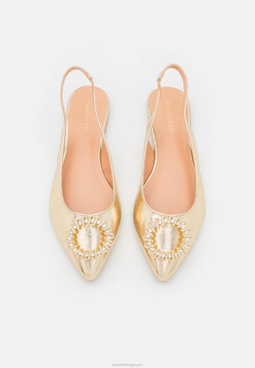naiset slingback balettipumput kultaa Anna Field V2HT2185