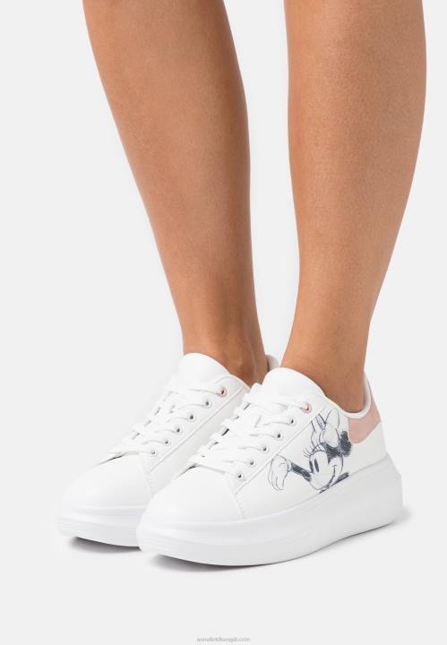 naiset Disney Mikki Hiiri tennarit valkoinen/vaaleanpunainen Anna Field V2HT1207