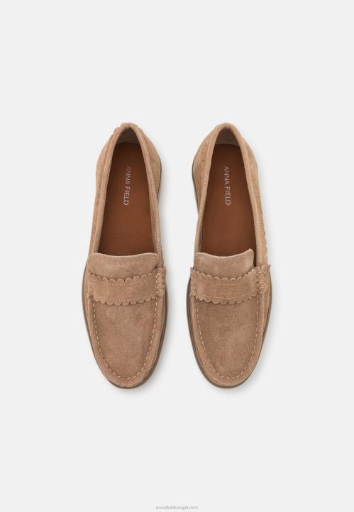 naiset nahkaiset slip-ons beige Anna Field V2HT1796