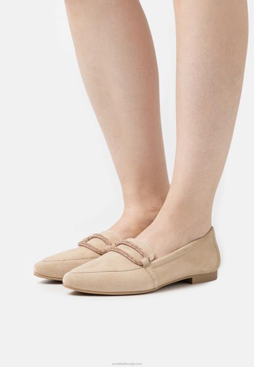 naiset nahkaiset slip-ons beige Anna Field V2HT1810