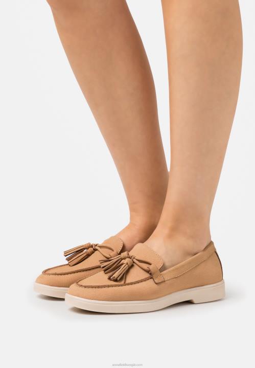 naiset nahkaiset slip-ons beige Anna Field V2HT1814
