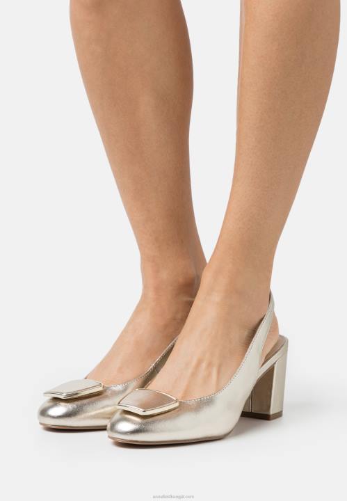 naiset nahkaiset klassiset korkokengät kultaiset Anna Field V2HT1630