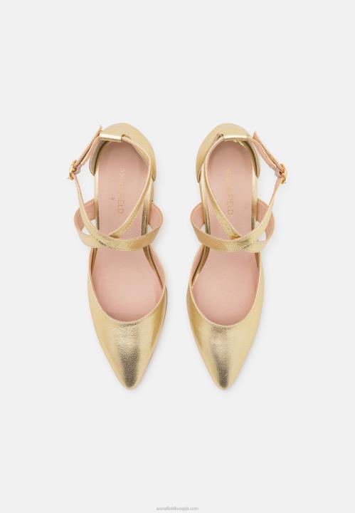 naiset nahkaiset klassiset korkokengät kultaiset Anna Field V2HT1639