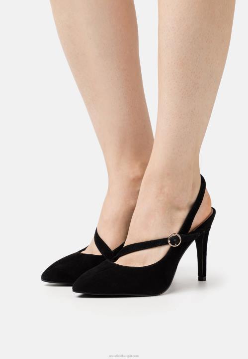 naiset nahkaiset klassiset korkokengät mustat Anna Field V2HT1699