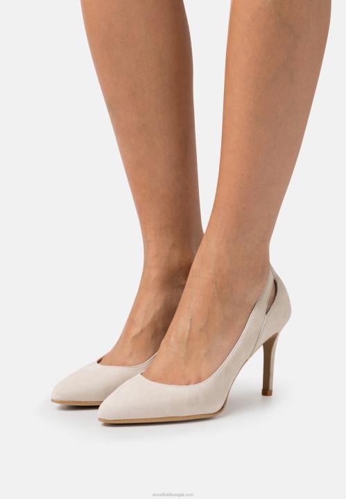 naiset nahkaiset korkokengät 1 vaaleanharmaa Anna Field V2HT1774