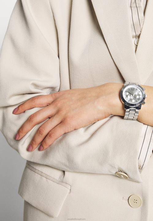 naiset kronografi kello hopeanvärinen Anna Field V2HT2793