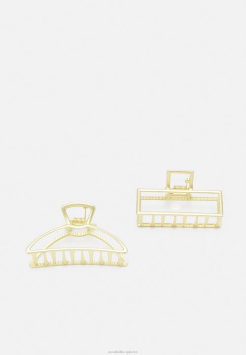 naiset 2 kpl hiustenmuotoilutarvike kullanvärinen Anna Field V2HT2668