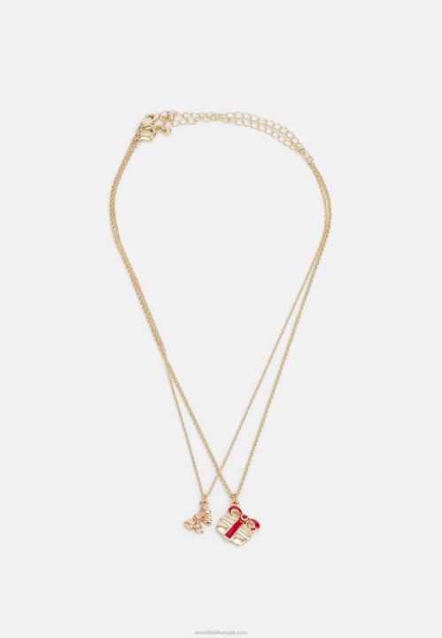 naiset 4 kpl kullanvärinen kaulakoru Anna Field V2HT2658