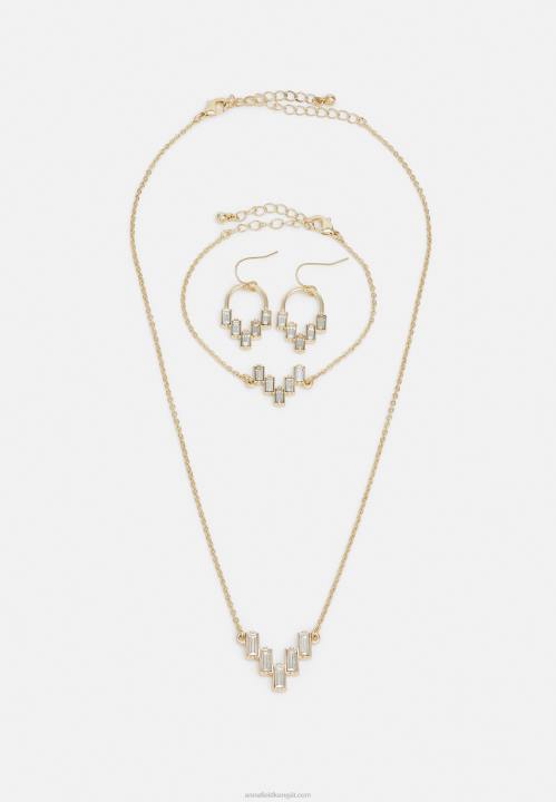 naiset setti kullanväriset korvakorut Anna Field V2HT2653