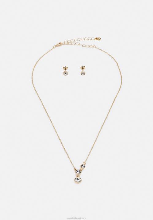 naiset setti kullanväriset korvakorut Anna Field V2HT2655