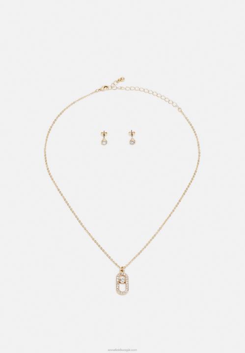 naiset setti kullanväriset korvakorut Anna Field V2HT2656