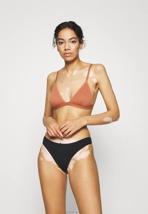 naiset georgina 7pp stringit puuvillaiset stringit mustat Anna Field V2HT977