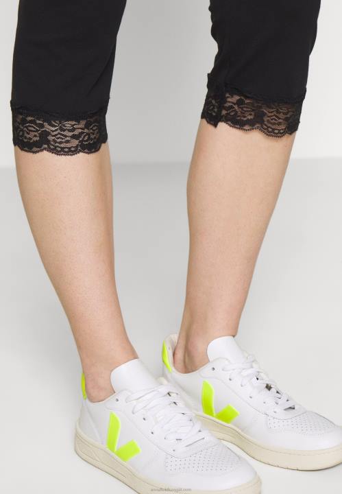 naiset capri leggingsit pitsi leggingsit housut musta Anna Field V2HT655