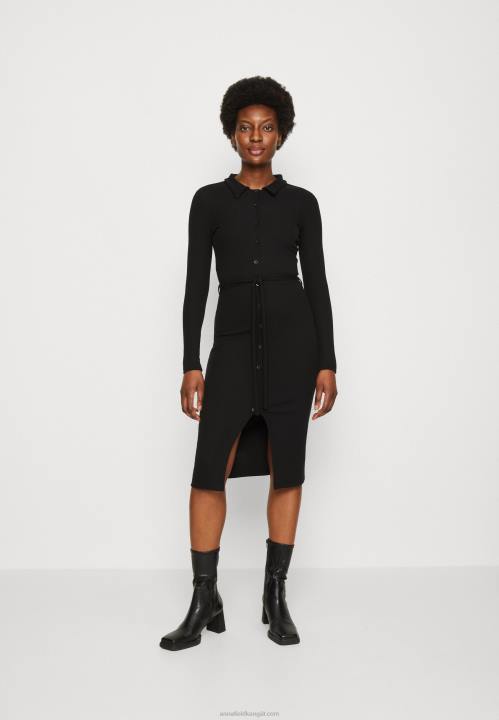 naiset jersey mekko musta Anna Field V2HT183