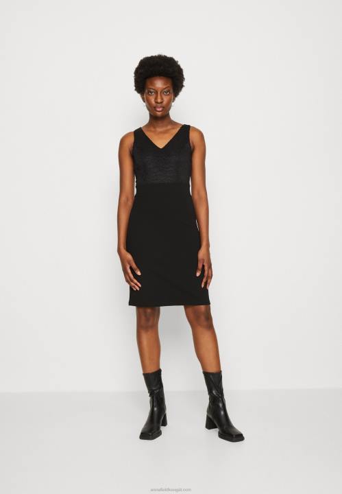 naiset jersey mekko musta Anna Field V2HT63