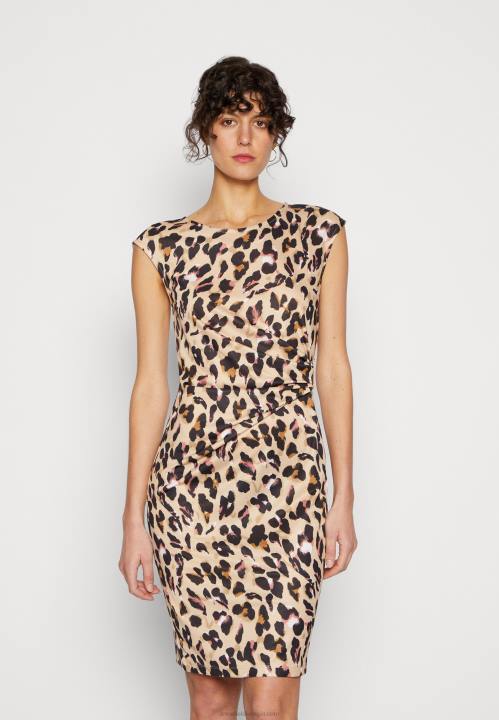 naiset jersey-mekko musta/beige/monivärinen Anna Field V2HT161