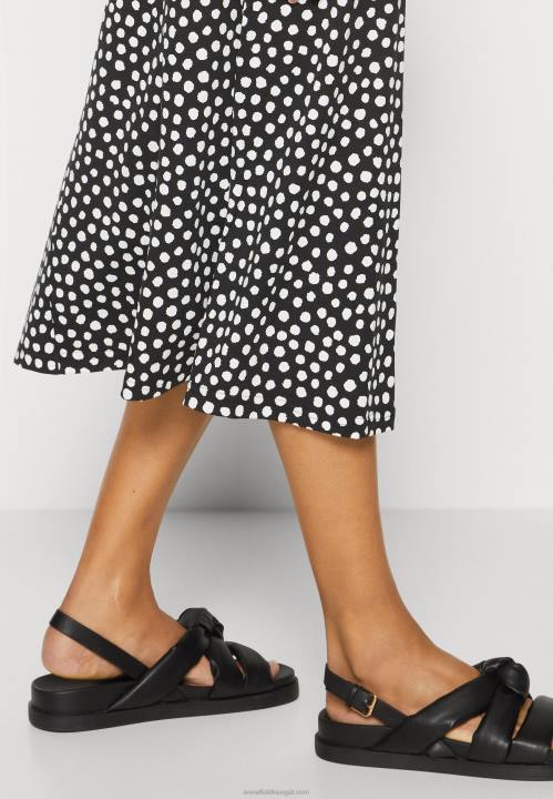 naiset jersey-mekko musta/valkoinen Anna Field V2HT171