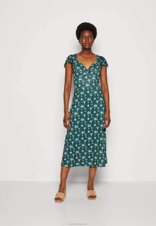 naiset jersey-mekko vihreä/monivärinen Anna Field V2HT110