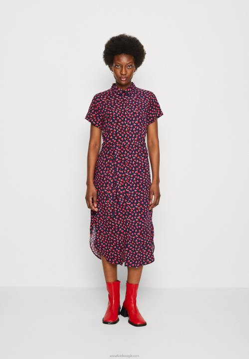 naiset paitamekko tummansininen/punainen Anna Field V2HT91