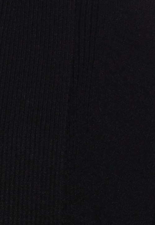 naiset uurrettu taitettava kaulus neuletakki musta Anna Field V2HT822