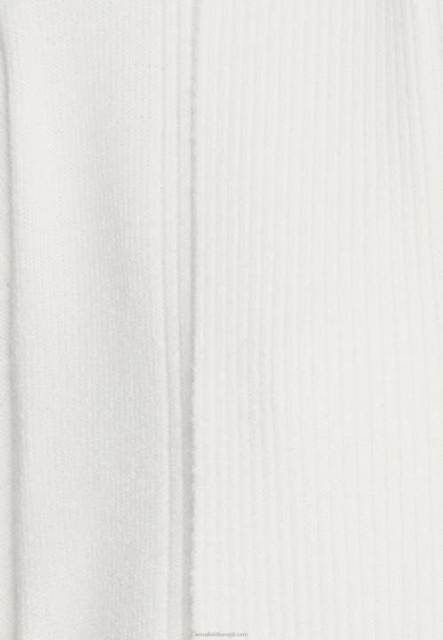 naiset uurrettu taitettava kaulusneuletakki luonnonvalkoinen Anna Field V2HT827