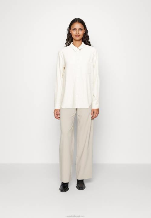 naiset pellavasekoitusnappipusero beige Anna Field V2HT680