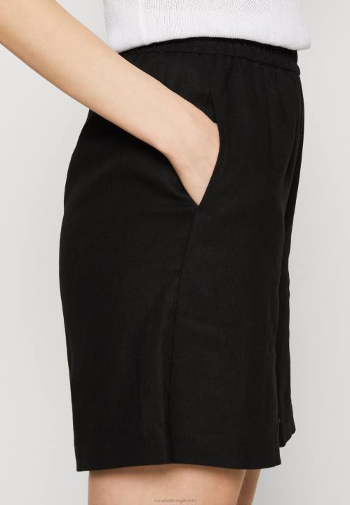 naiset pellavasekoitusshortsit mustat Anna Field V2HT858