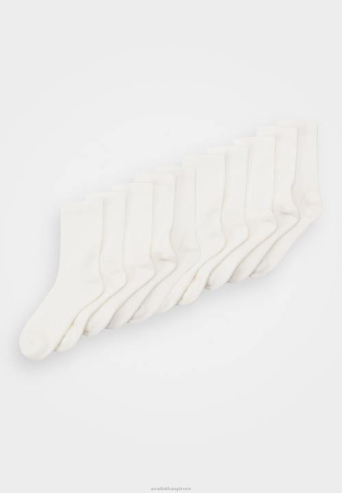 naiset 10 kpl luonnonvalkoisia sukkia Anna Field V2HT1122