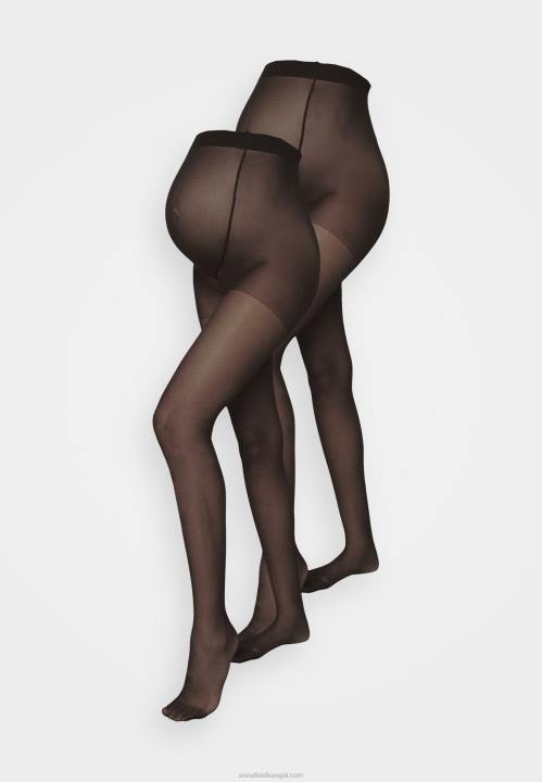 naiset 20 den 2kpl sukkahousut mustat Anna Field V2HT1095