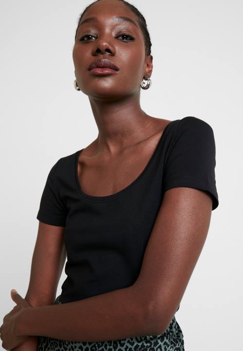 naiset 2 kpl perus t-paita, musta Anna Field V2HT318