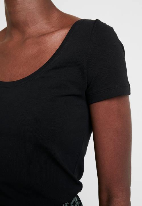 naiset 2 kpl perus t-paita, musta Anna Field V2HT318