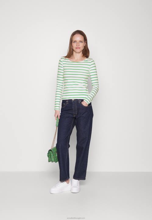 naiset 2 kpl pitkähihainen toppi valkoinen/vihreä Anna Field V2HT562