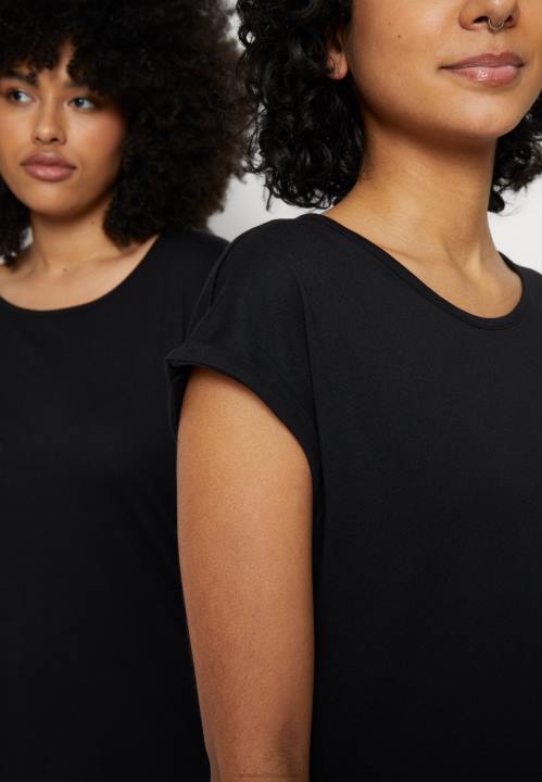 naiset 3 kpl printtipaita vaaleansininen/valkoinen/musta Anna Field V2HT263