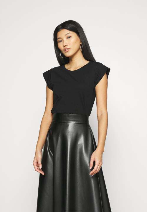 naiset perus t-paita musta Anna Field V2HT314