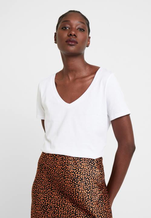 naiset perus t-paita valkoinen Anna Field V2HT247