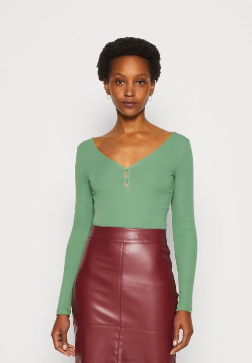 naiset pitkähihainen toppi vihreä Anna Field V2HT514