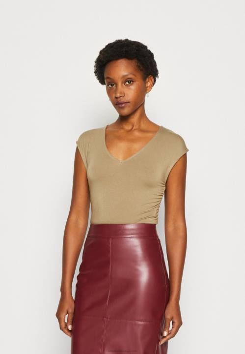 naiset printti t-paita beige Anna Field V2HT309