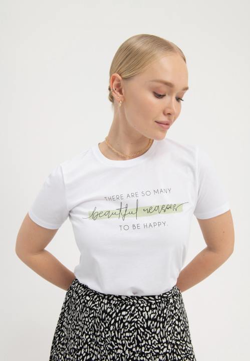 naiset printti t-paita valkoinen Anna Field V2HT239