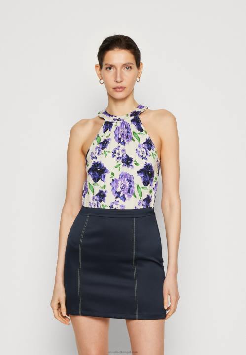 naiset yläosa valkoinen/sininen Anna Field V2HT422