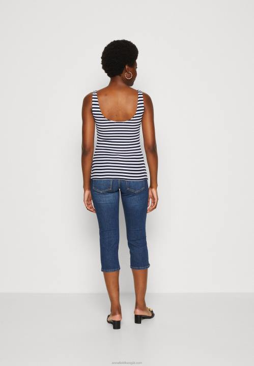 naiset yläosa valkoinen/sininen Anna Field V2HT467