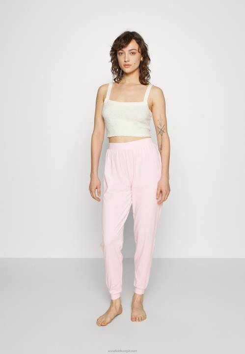 naiset 2 kpl pyjamanhousut musta/valkoinen Anna Field V2HT1075