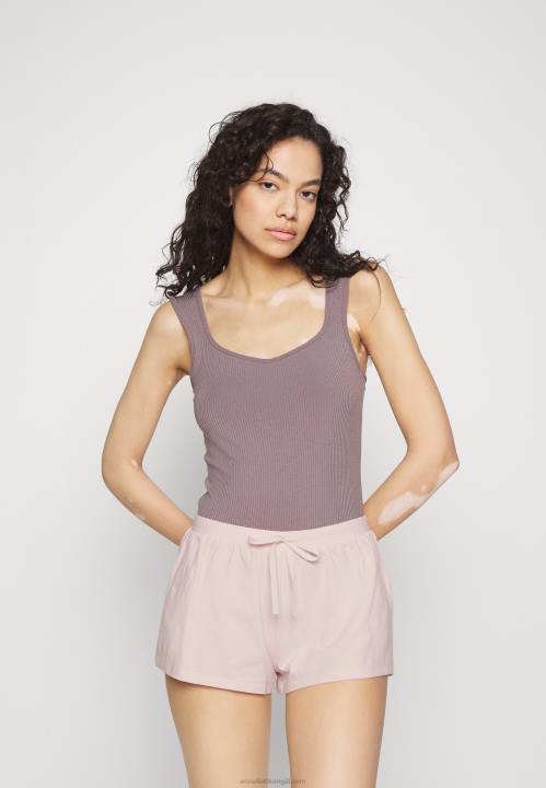 naiset Lyhyet 2 kpl pyjamanhousut vaaleanpunainen Anna Field V2HT1061