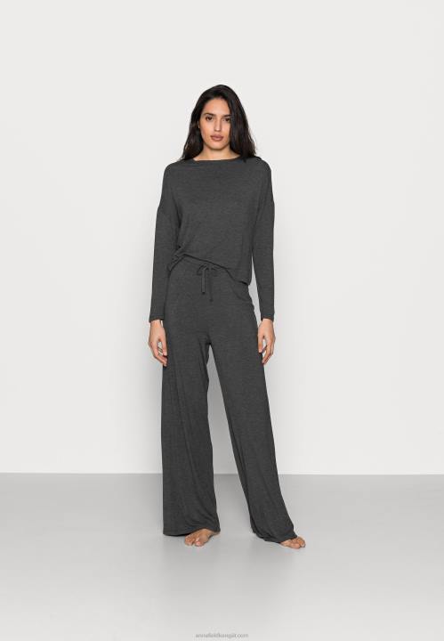 naiset pyjamasetti tummanharmaa Anna Field V2HT1071